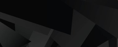 Soyut geometrik siyah şekiller dinamik üstüste binen dikdörtgenler ve üçgenler.