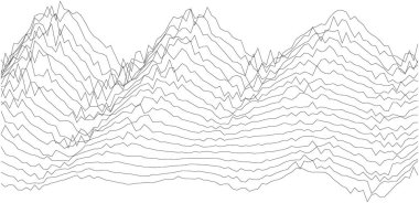 Soyut geometrik dalga kalıpları - yaratıcı projeler için modern tasarım ögesi.