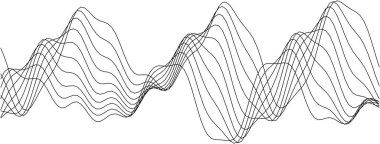 Modern tasarım kavramları ve yaratıcı arkaplanlar için soyut çizgi dalga deseni.