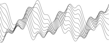 Yaratıcı projeler ve arkaplanlar için soyut dalga desen tasarımı.