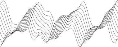 Dijital ve yazdırma projeleri için akış çizgileri olan soyut dalga deseni.