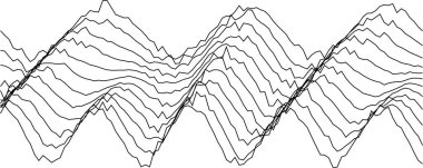 Sanat, arkaplan ve yaratıcı projeler için soyut, dikişsiz dalga çizgisi deseni tasarımı.