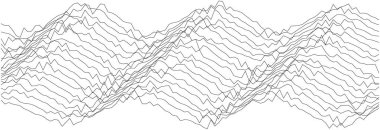Yaratıcı arkaplan ve baskılar için tekrarlanan dağ tasarımı ile soyut çizgi dalgaları deseni.