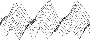 Yaratıcı projeler ve dijital arkaplanlar için soyut dalga desen tasarımı.