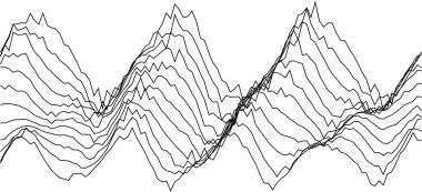 Görsel sanat ve yaratıcı projeler için soyut dalga desen tasarımı.