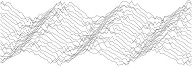 Yaratıcı projeler ve dekorasyon için soyut dalga desen tasarımı.