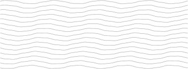 Arkaplan veya duvar kağıdı dekorasyonu için basit siyah ve beyaz dalgalı desen tasarımı.