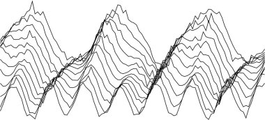 Modern sanatsal görüntü ve grafik temalar için soyut dalga desen tasarımı.