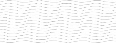 Soyut dalgalı çizgi deseni - arkaplan ve dokular için minimal siyah ve beyaz tasarım.