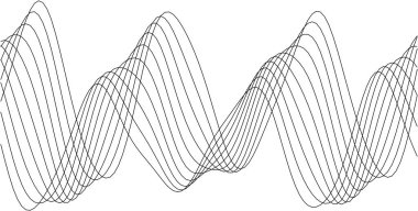 Modern tasarım estetik ve yaratıcı projeler için soyut dalga deseni.