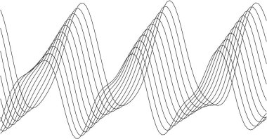 Modern estetik ve grafik projeleri için soyut dalga desen tasarımı.
