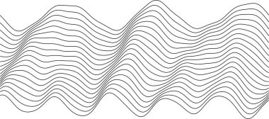 Soyut dalga deseni, modern dekor, duvar kağıdı veya dijital arkaplan için minimalist tasarım.