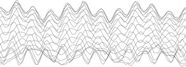 Dijital sanat ve grafik tasarım projeleri için soyut dalga biçimi deseni.