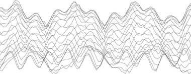 Modern dekor ve sanat projeleri için soyut dalga desen tasarımı.