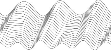 Yaratıcı arkaplan veya dekoratif kullanım için soyut dalga desen tasarımı.
