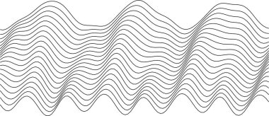 Yaratıcı projeler ve arkaplanlar için soyut dalga desen tasarımı.