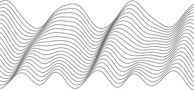 Modern tasarım ve dekorasyon kavramları için soyut dalgalı çizgiler deseni.