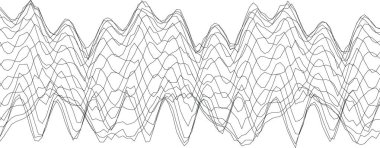Modern arkaplanlar ve yaratıcı projeler için dinamik soyut dalga deseni tasarımı.