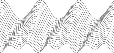 Modern dekor ve yaratıcı projeler için soyut dalga desen tasarımı.