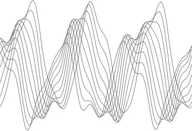 Modern tasarım elementleri için zarif soyut dalga deseni.