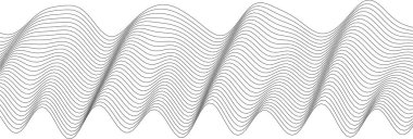 Geometrik hareket ve akışı gösteren soyut dalgalı çizgi deseni.
