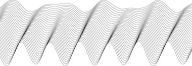 Yaratıcı arkaplan ve baskılar için soyut siyah ve beyaz dalga deseni tasarımı.