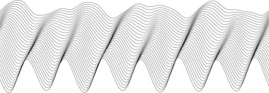Çağdaş arkaplan veya grafik projeleri için soyut dalga desen tasarımı.