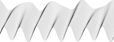 Modern arkaplan ve yaratıcı projeler için soyut dalgalı çizgi dizaynı ideal.