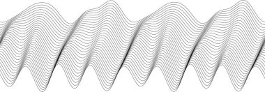 Modern tasarım ve dekorasyon projeleri için sıvı çizgileri olan soyut dalga deseni.