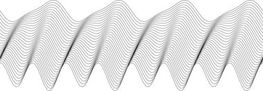 Arkaplan ve dokular için soyut dalgalı çizgi desen tasarımı.