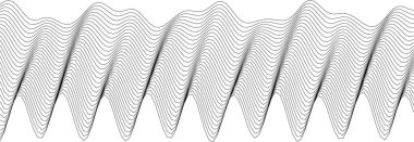 Duvar sanatı veya grafik projeleri için dinamik dalga desen tasarımı.