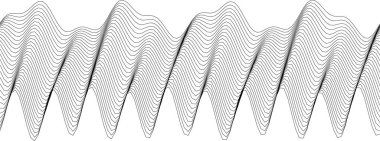 Modern dokular ve arka planlar için soyut dalgalı çizgi dizaynı.