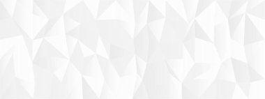 Modern tasarım kavramları için soyut geometrik şablon, üçgen şekiller ve yumuşak beyaz tonlar.