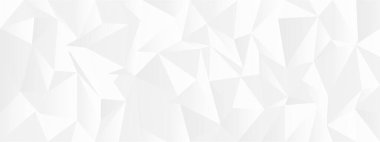 Modern tasarım için beyaz arka planda çokgen şekilli soyut geometrik desen.