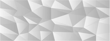 Tasarım ve arkaplan kullanımı için gri çokgen desenli Geometrik soyut sanat.