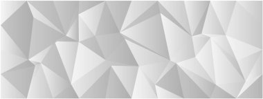 Modern arkaplan tasarımı için monokrom içindeki soyut geometrik çokgen deseni.