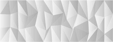 Modern tasarım arka planı için gri tonda üçgen şekilli geometrik soyut desen.