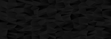 Modern arkaplan tasarımı için soyut geometrik siyah üçgen deseni.