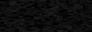 Modern tasarım ve arkaplan kullanımı için soyut kaotik siyah geometrik desen.