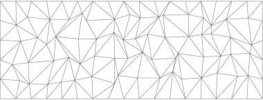 Modern tasarım ve dekorasyon için düzensiz üçgenleri olan soyut geometrik desen.