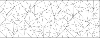 Modern tasarım projeleri için üçgen desenli ve kesişen çizgileri olan geometrik soyut sanat.