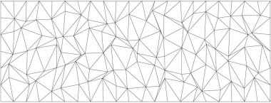 Modern tasarım projeleri ve soyut kavramlar için geometrik kaos sanatı.