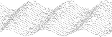 Modern tasarım projeleri için geometrik çizgilerle soyut dalga deseni.