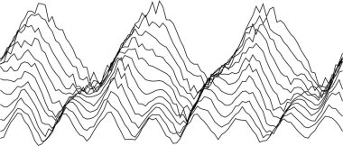 Modern tasarım ve dekorasyon amaçları için soyut dalgalar ve modeller.