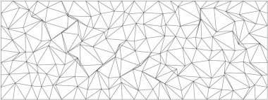 Modern tasarım projeleri ve dijital sanat için üçgen şekiller içeren soyut geometrik desen.