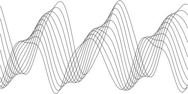 Modern arka planlar ve görsel sanat projeleri için soyut dalga desen tasarımı.