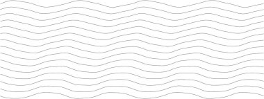 Modern tasarım ve dekorasyon projeleri için minimalist dalgalı çizgi deseni.