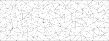 Modern tasarım projeleri için soyut üçgen çizgileri olan geometrik kaos düzeni.