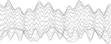 Yaratıcı tasarım projeleri için dinamik soyut dalga deseni.