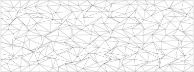 Modern tasarım için soyut geometrik şablon, kaotik üçgenler ve çizgiler.